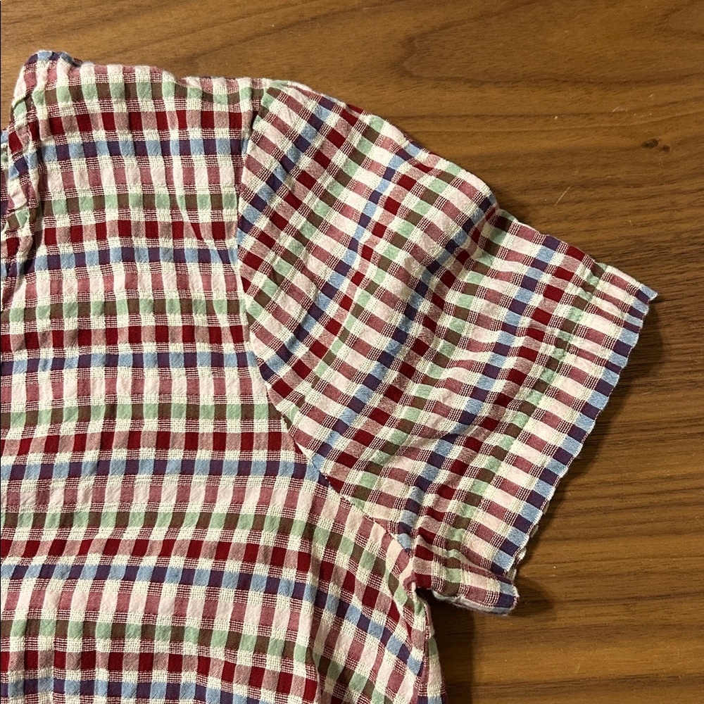 Madewell Multicolor Plaid Shirt Size XXS - Picture 6 of 7
